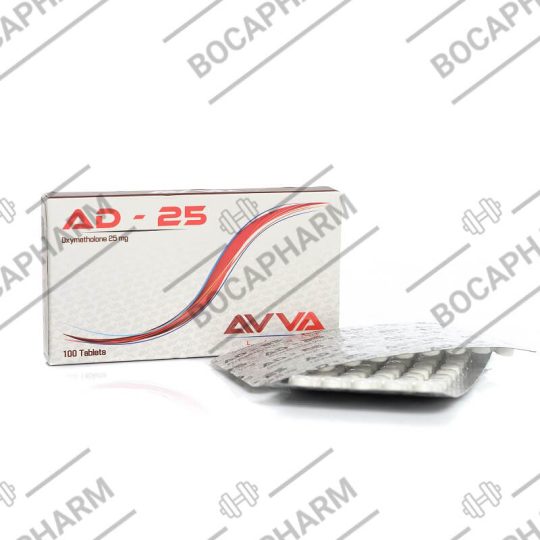 AVVA AD-25 Oxymetholone 25mg 100 Tablets