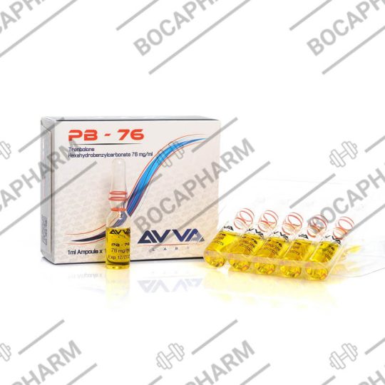 AVVA PB-76 Trenbolone Hexahydrobenzylcarbonate 76mg/ml 1ml Ampoule x 10