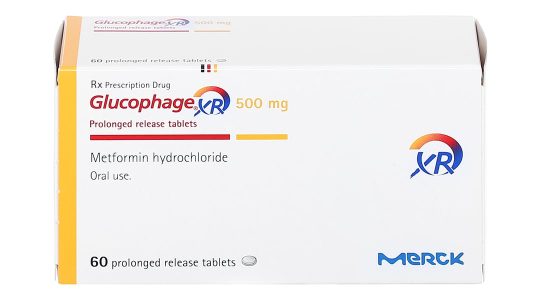 Glucophage XR 500mg 60 tablets