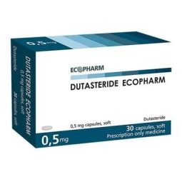 Dutasteride - 30 caps (0.5mg/cap) for Hair Loss & Prostate