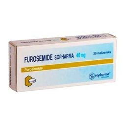 Sopharma Furosemide (Furanthril - Diuretic / Water Pills) - 20 tabs (40mg/tab)