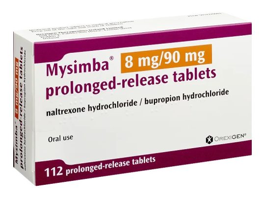 Mysimba (Naltrexone/Bupropion) - 112 tabs (8mg/90mg/tab)